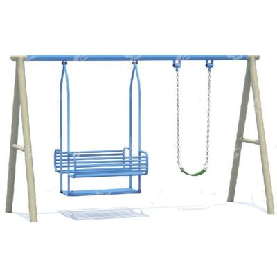 MYTS Outdoor Compact Double swing with single swing for kids 
